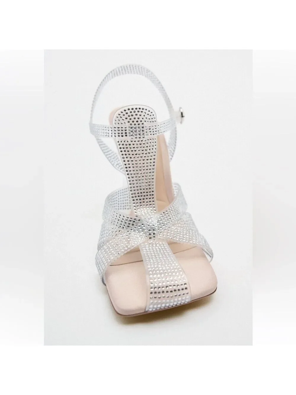 Zara VINYL HEELED CAGE TRANSPARENT SANDALS SZ US 10 EU 41 - Picture 4 of 12